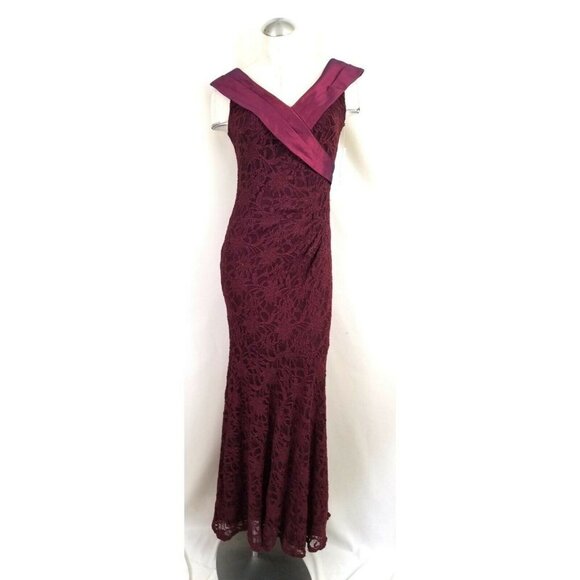 NWT One by Eight Size 2 Mermaid Dress Red Lace - Picture 2 of 8